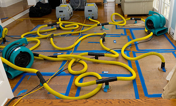 Professional Burst Pipe Water Damage technician working in Brothers, OR